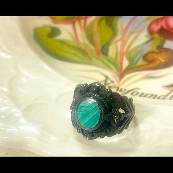 Vintage sterling silver ring size - Picture 2 of 4